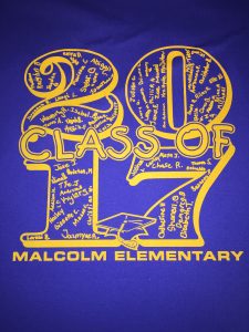 Malcolm Class of 2017 front